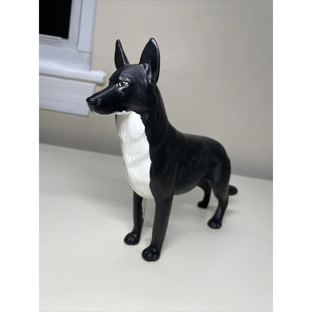 Black German Shepherd Dog Porselain Figurine 7